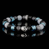 Premium K.I.S.S. Candy Yurigahama - bracelet en perles de verre traditionnelles topazes d'Okinawa et argent 925 Sterling