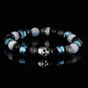 Premium K.I.S.S. Candy Yurigahama - bracelet en perles de verre traditionnelles topazes d'Okinawa et argent 925 Sterling