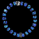 Premium K.I.S.S. Hotaru | bracelet en perles traditionnelles d'Okinawa et argent 925 Sterling Topaze