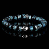 Premium K.I.S.S. Hotaru | bracelet en perles traditionnelles d'Okinawa et argent 925 Sterling Topaze