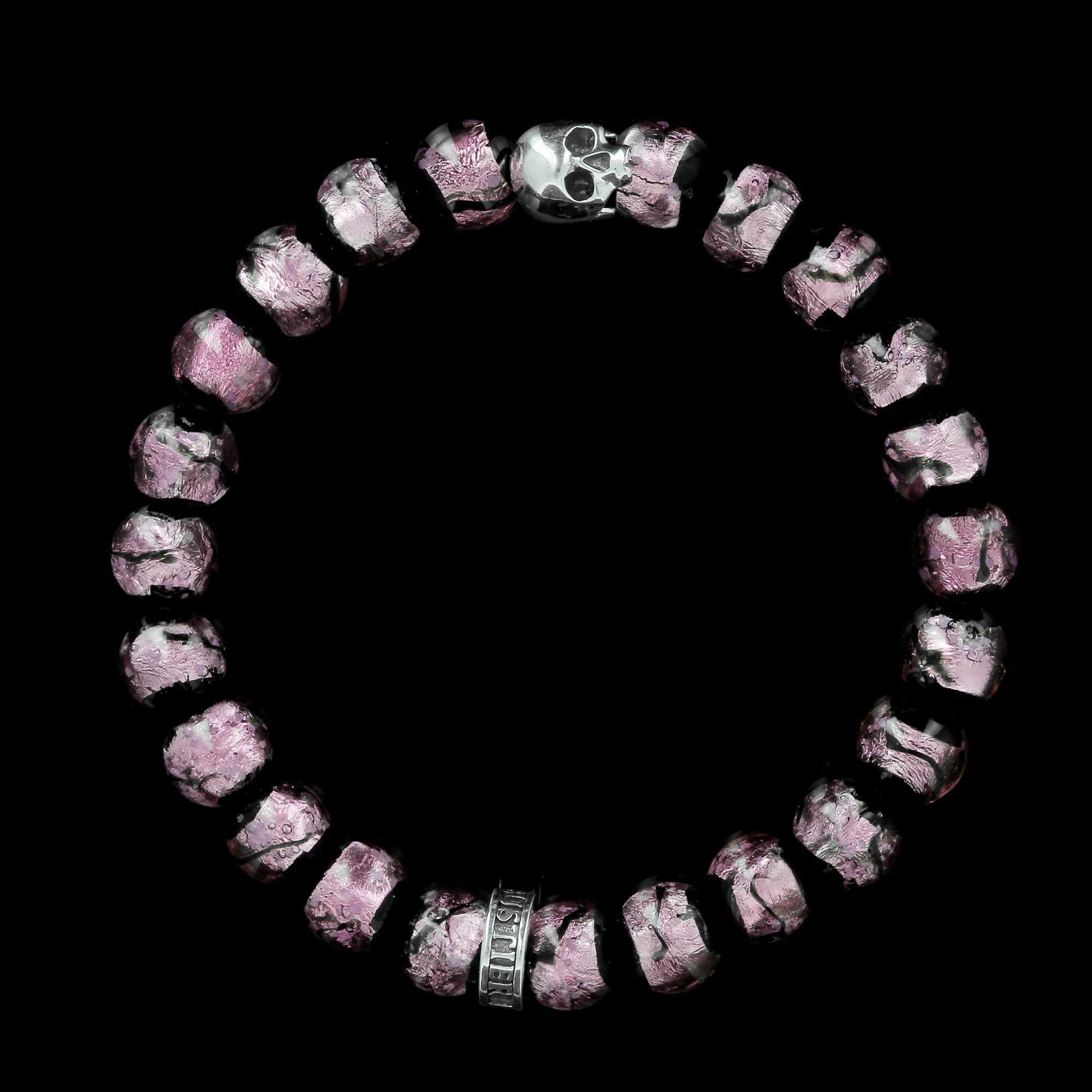 Premium KISS Hotaru - Bracelet made of traditional Okinawan beads and 925 Sterling silver