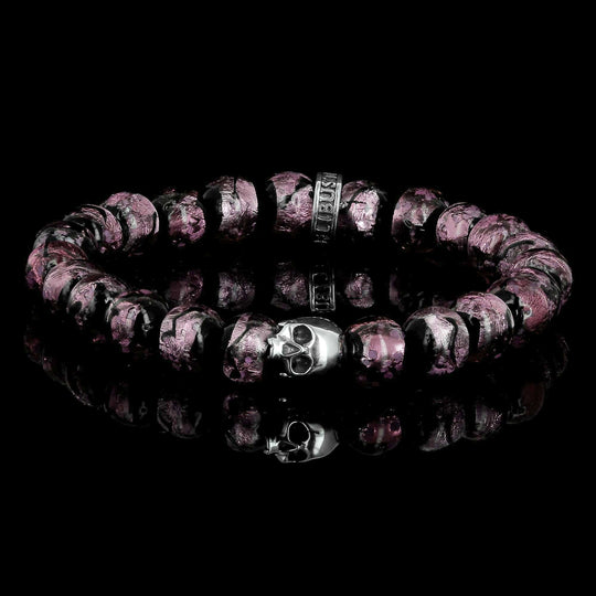 Premium K.I.S.S. Murasaki no Hotaru - Okinawan Traditional Beaded Bracelet & 925 Sterling Silver