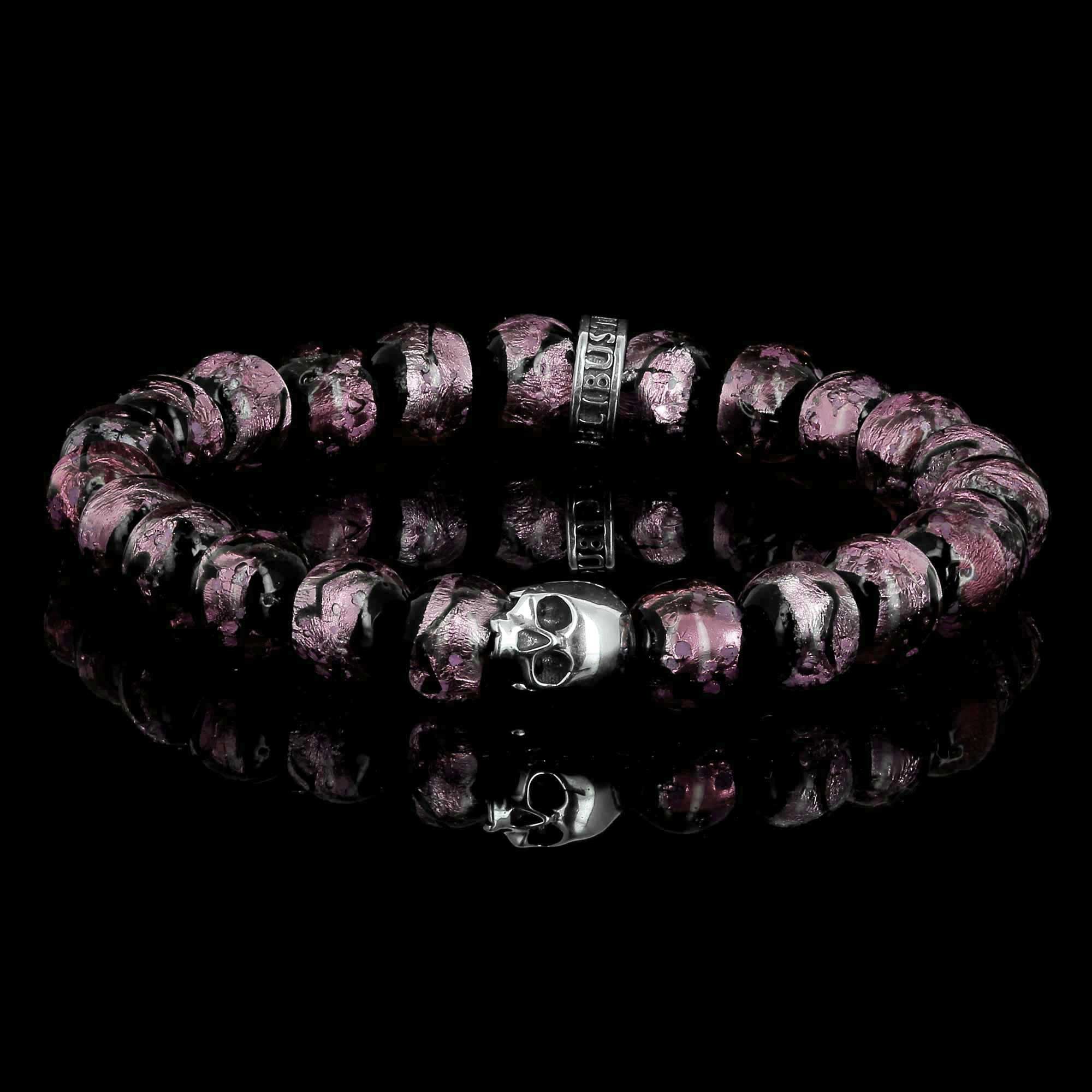 Premium KISS Hotaru - Bracelet made of traditional Okinawan beads and 925 Sterling silver