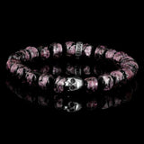 Premium K.I.S.S. Murasaki no Hotaru - bracelet en perles traditionnelles d'Okinawa et argent 925 Sterling