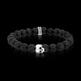 K.I.S.S. Armband aus Lavastein und Silber