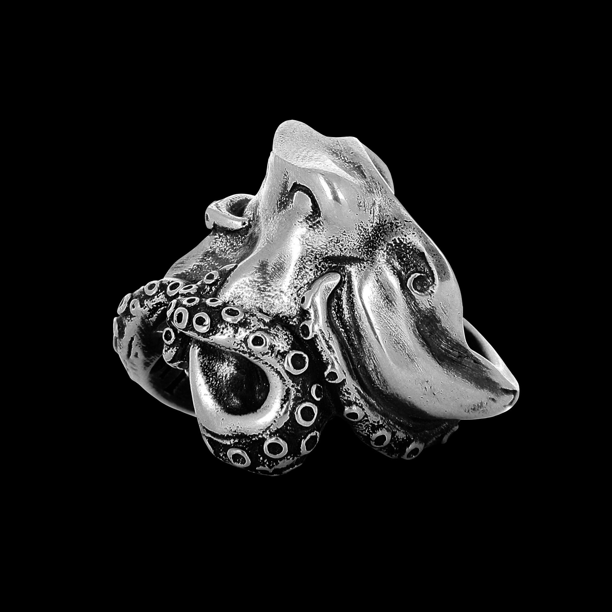 Kraken – Ring aus 925er Sterlingsilber