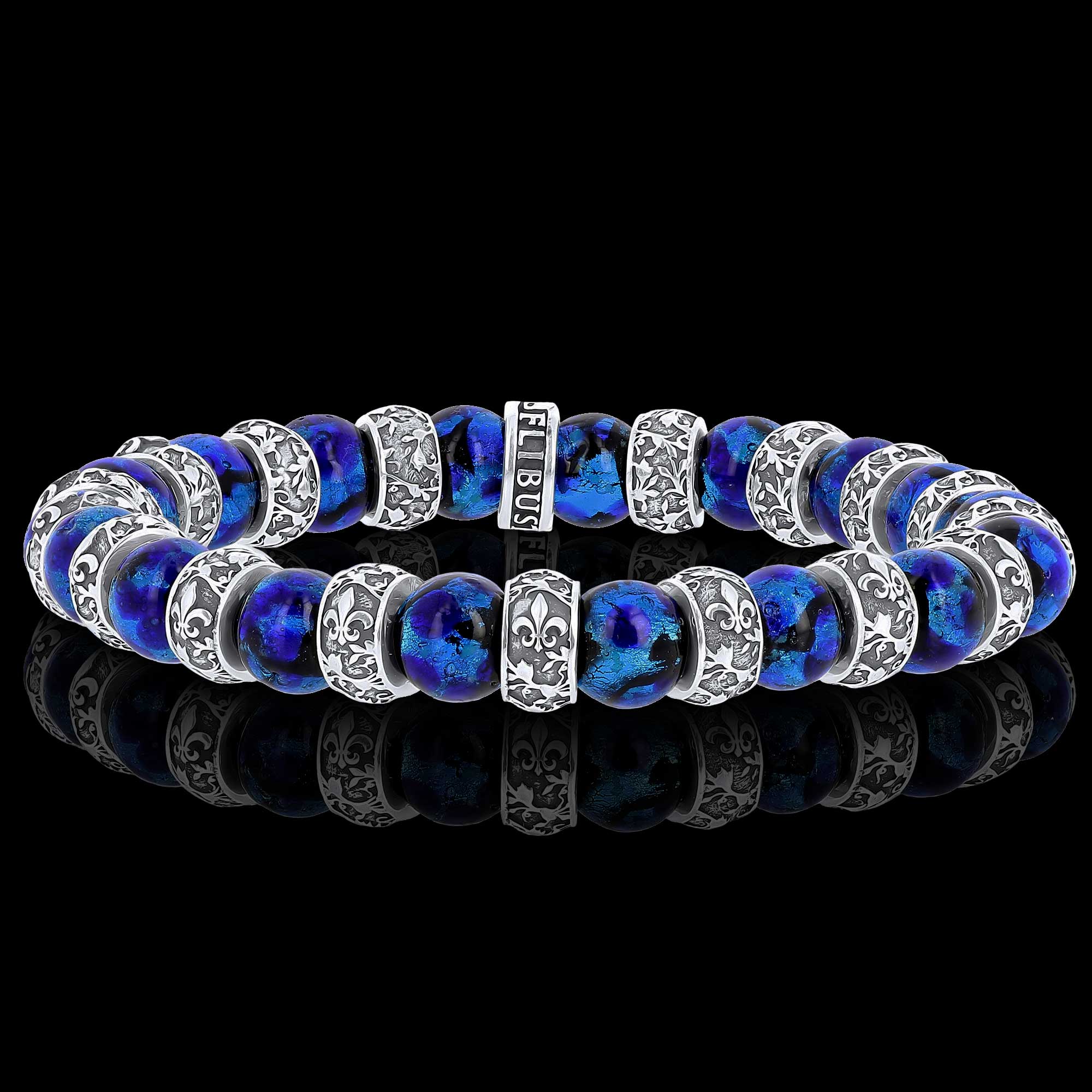 LaCourse - Bracelet en perles Hotaru© et argent