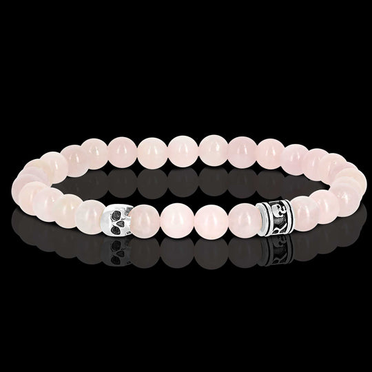 Mini - Rose Quartz and Sterling Silver bracelet