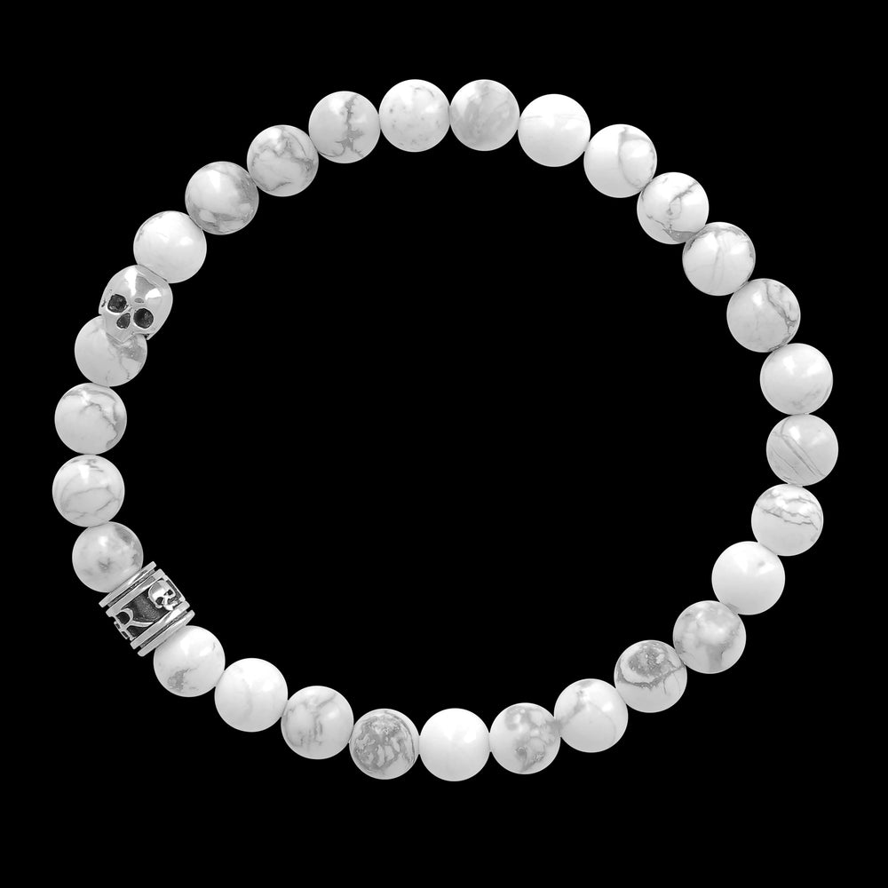 Mini - Howlite - Howlite and Sterling Silver bracelet