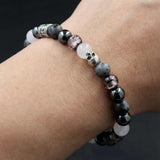 MINI Candy Hotaru | bracelet en pierres fines et argent Rose