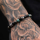 MINI Candy Hotaru | bracelet en pierres fines et argent Vert Émeraude