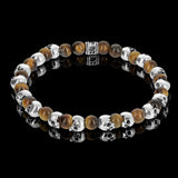 Rackham mini - Sterling silver skulls and Tiger's eye