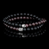 Mini Trindad - onyx and garnet bracelet