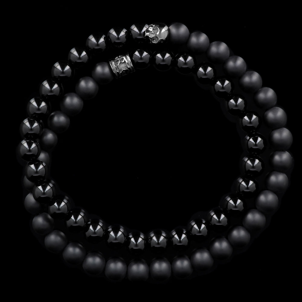 Mini Trindad Black edition - onyx bracelet with black ruthenium finishes