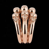 Mr Ribs | Pink gold vermeil ring