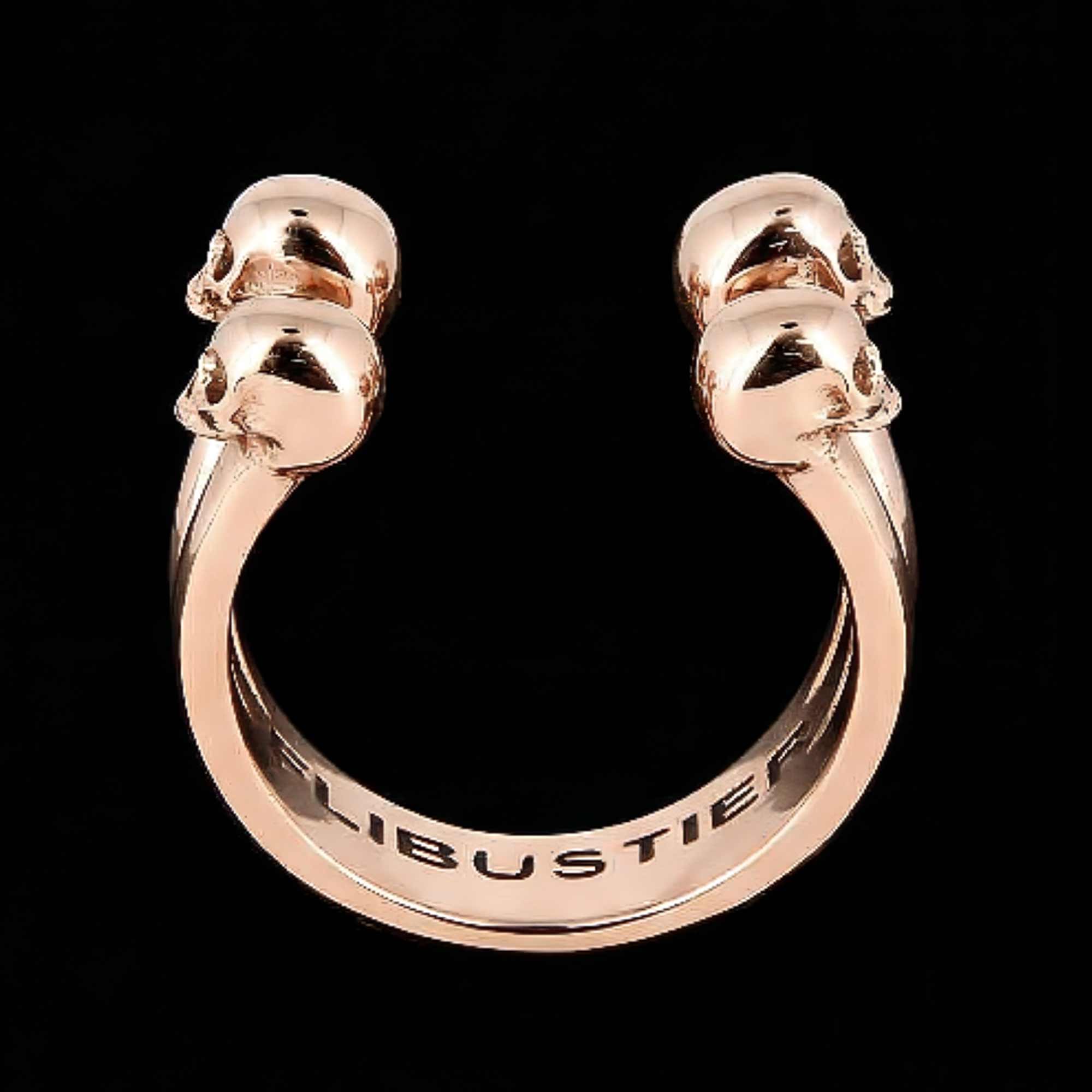 Mr Ribs | Bague en vermeil rose