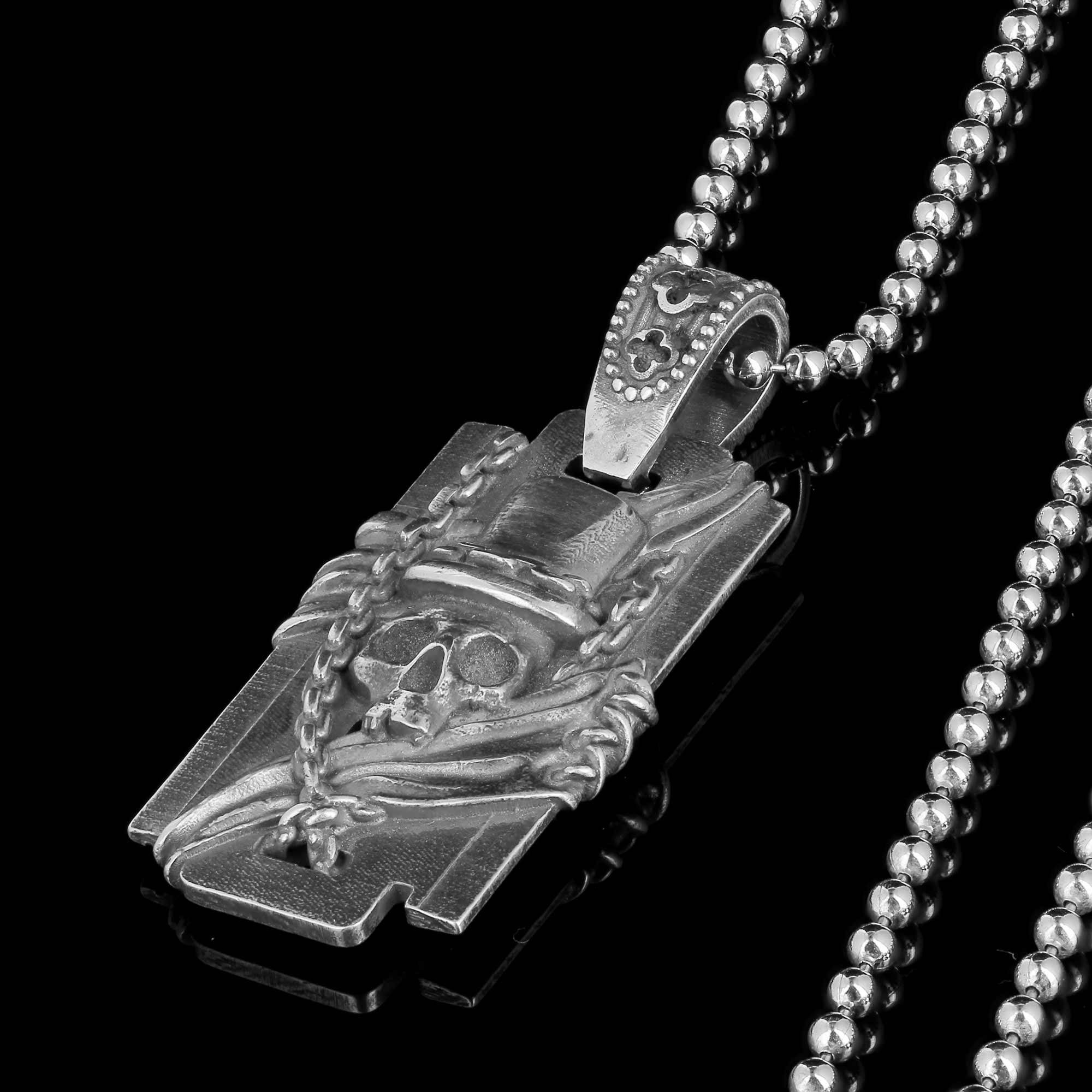 Verrückter Hutmacher Anhänger aus 925er Silber | Blade Hats X Flibustier Paris - Limitierte Auflage