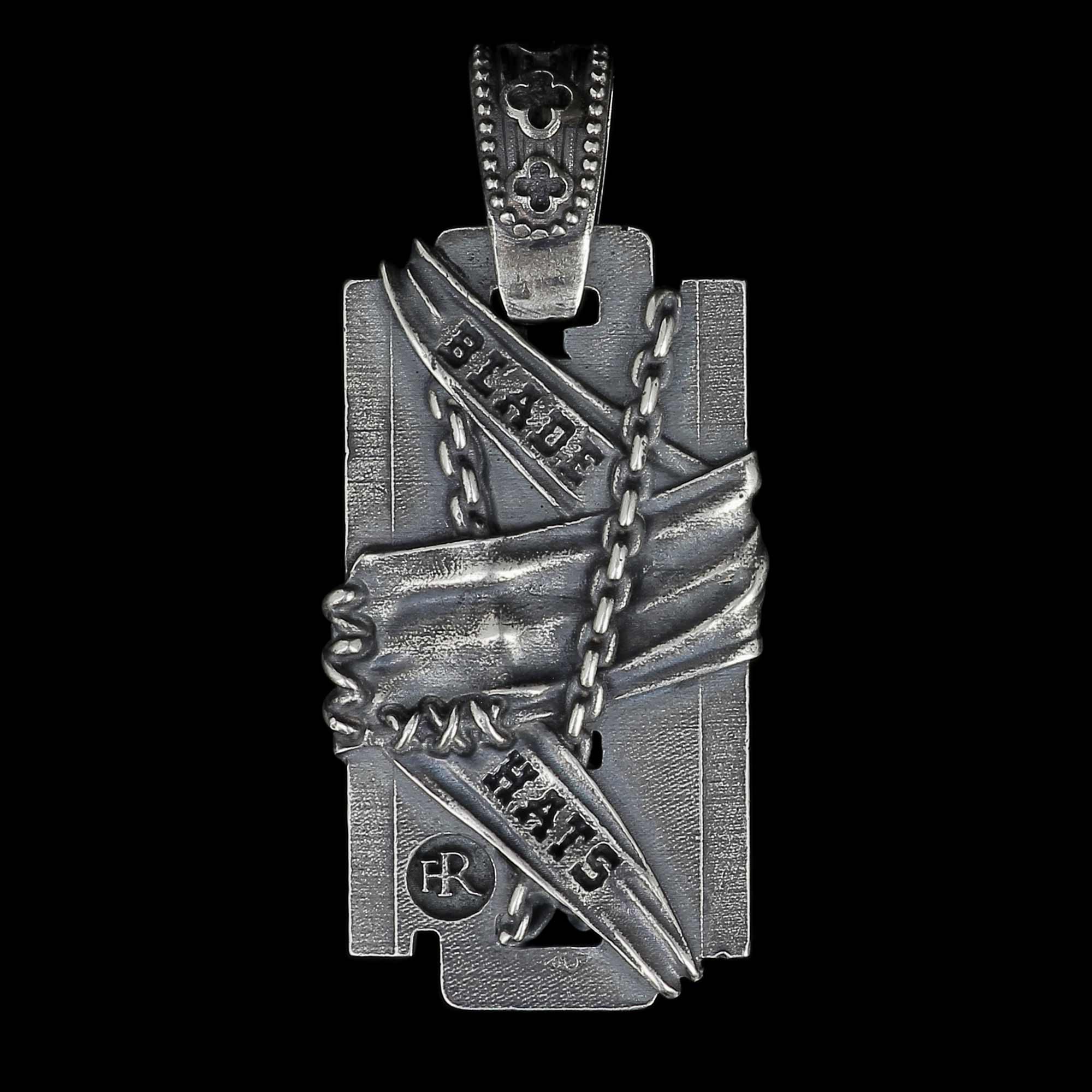 Verrückter Hutmacher Anhänger aus 925er Silber | Blade Hats X Flibustier Paris - Limitierte Auflage