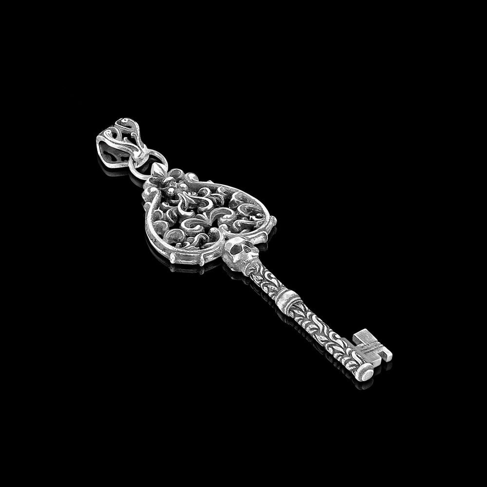 Pendentif seul - La Clé Black Skull en argent 925