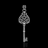 The Black Skull Key - Silver 925 Pendant