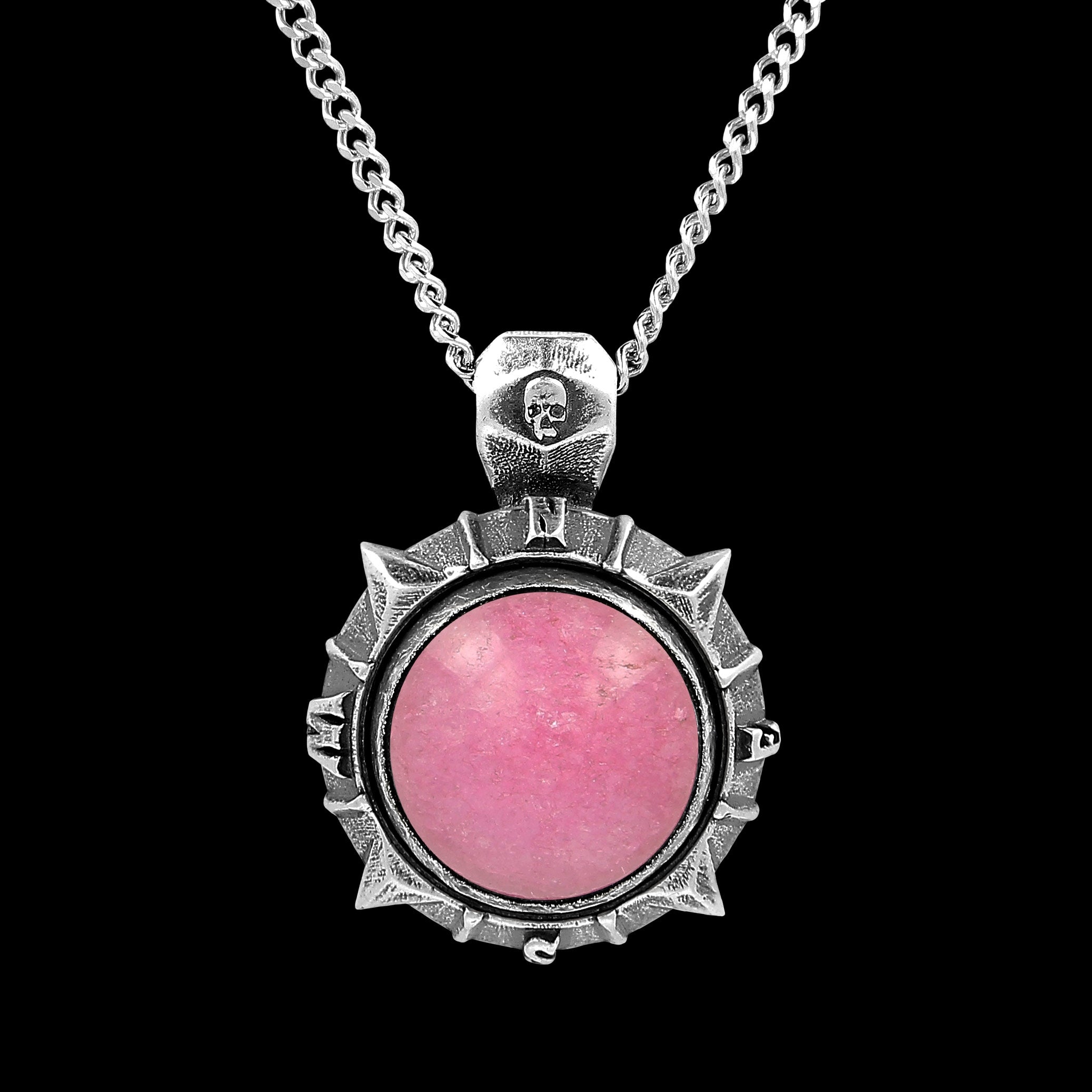 Pink Jade - Ornament für Wechselsystem in 925 Silber