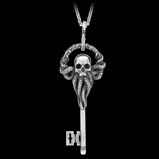 Pendentif seul - La Clé de Cthulhu en argent 925