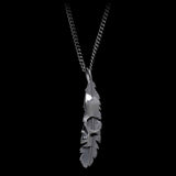Pendentif avec chaîne | La Plume de Maat Black edition