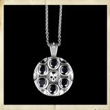 Barillet Bonnie and Clyde | Pendentif en argent 925 Zircon noir
