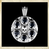 Barillet Bonnie and Clyde | Pendentif en argent 925 Zircon noir