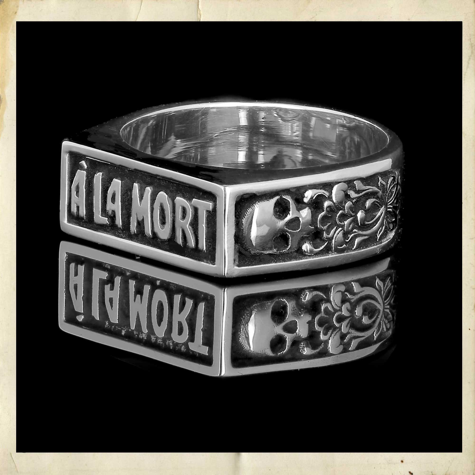 À la Mort - Bague en argent 925