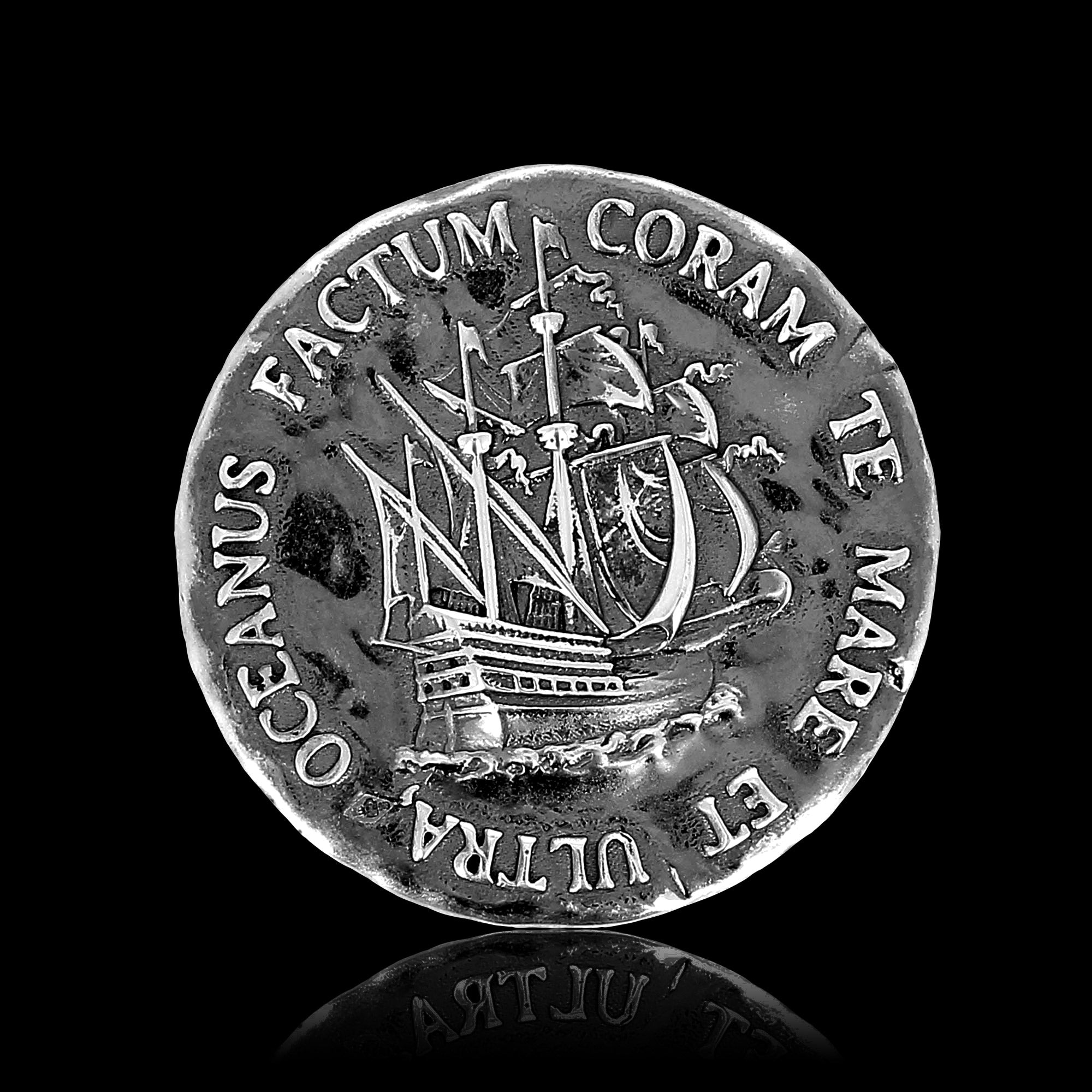 Sterling Silver Lucky Coin - Irrumabo Omnia