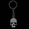 Jolly Roger Gunmetal skull keychain