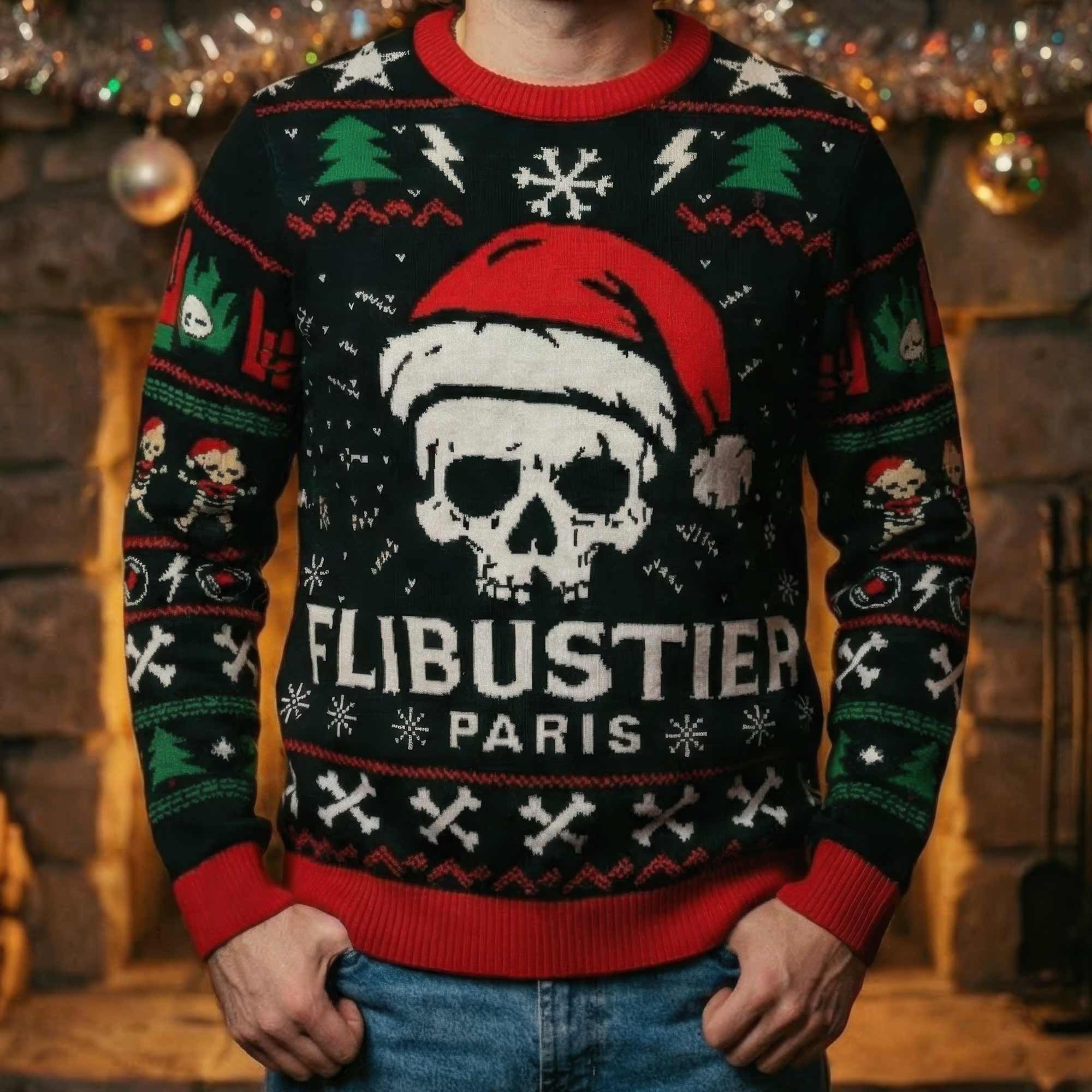 Pull Moche De Noël Homme – Sweat à Capuche Père Noël Musclé – Design Humoristique Pour Fêtes Et Soirées Déguisées