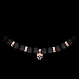 Dhempiresa | Choker in matte onyx and rose vermeil