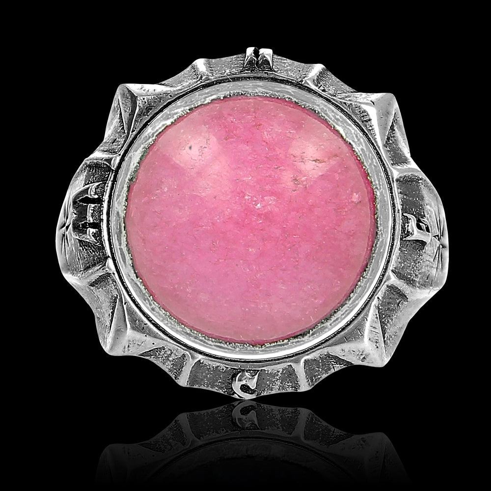 Pink Jade - Ornament für Wechselsystem in 925 Silber