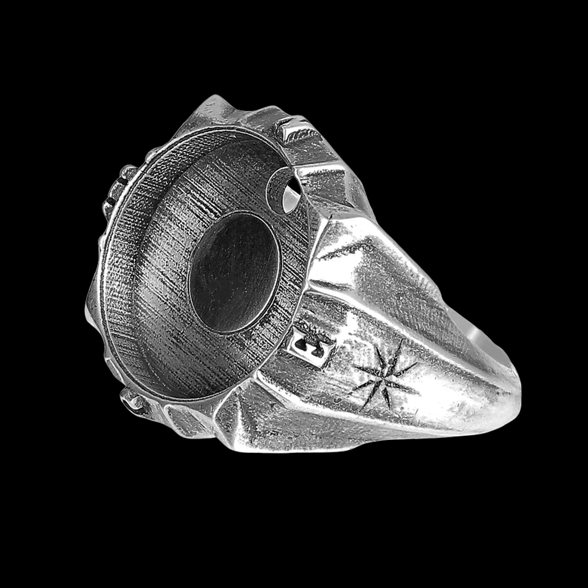 Windrose - Austauschbarer Ring aus 925er Sterlingsilber
