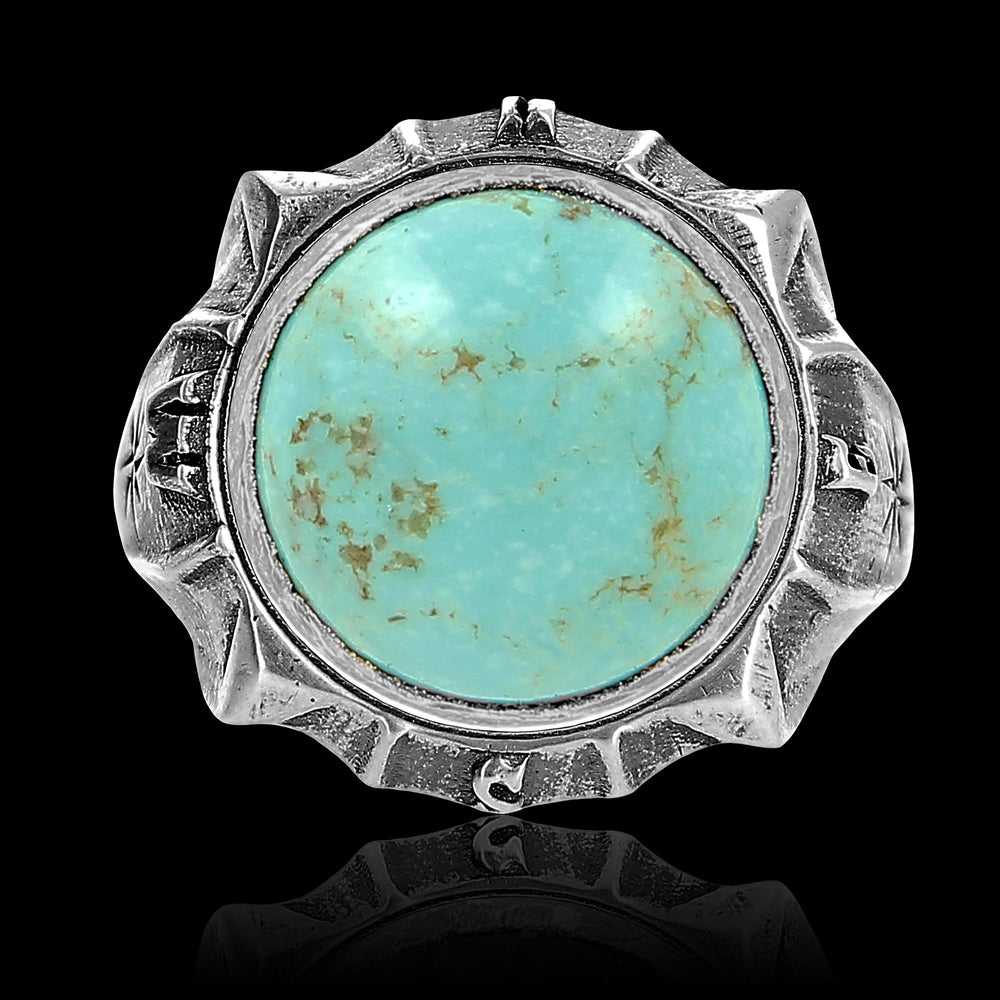 Turquoise naturelle - Ornement pour système Interchangeable en Argent 925