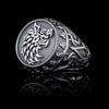 Viking Sterling Silver Signet Ring - Fenrisúlfr Wolf - Official Assassin's Creed Valhalla x Flibustier Paris jewelry