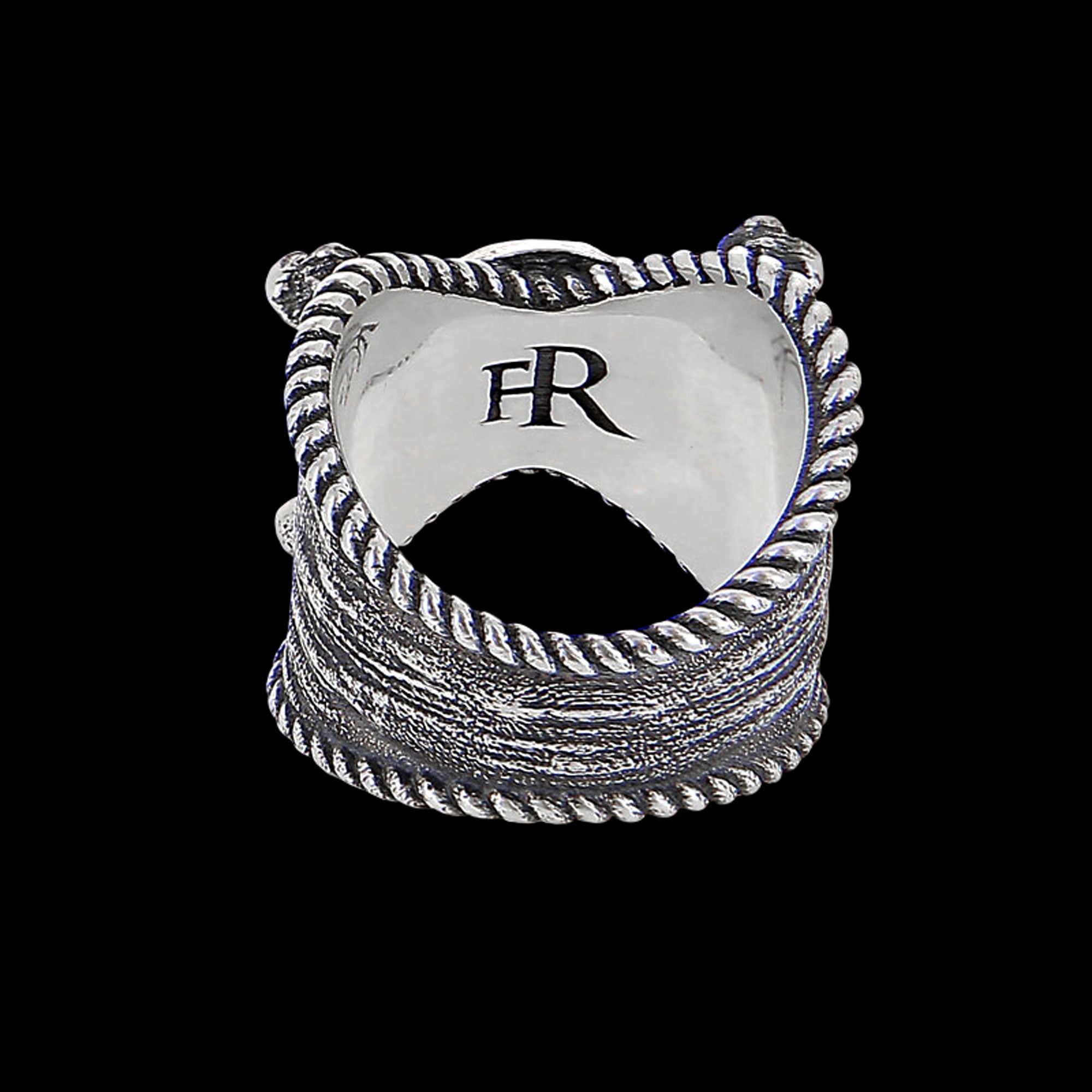 Das Zeichen der Piraten  - Totenkopfring aus 925er Sterlingsilber