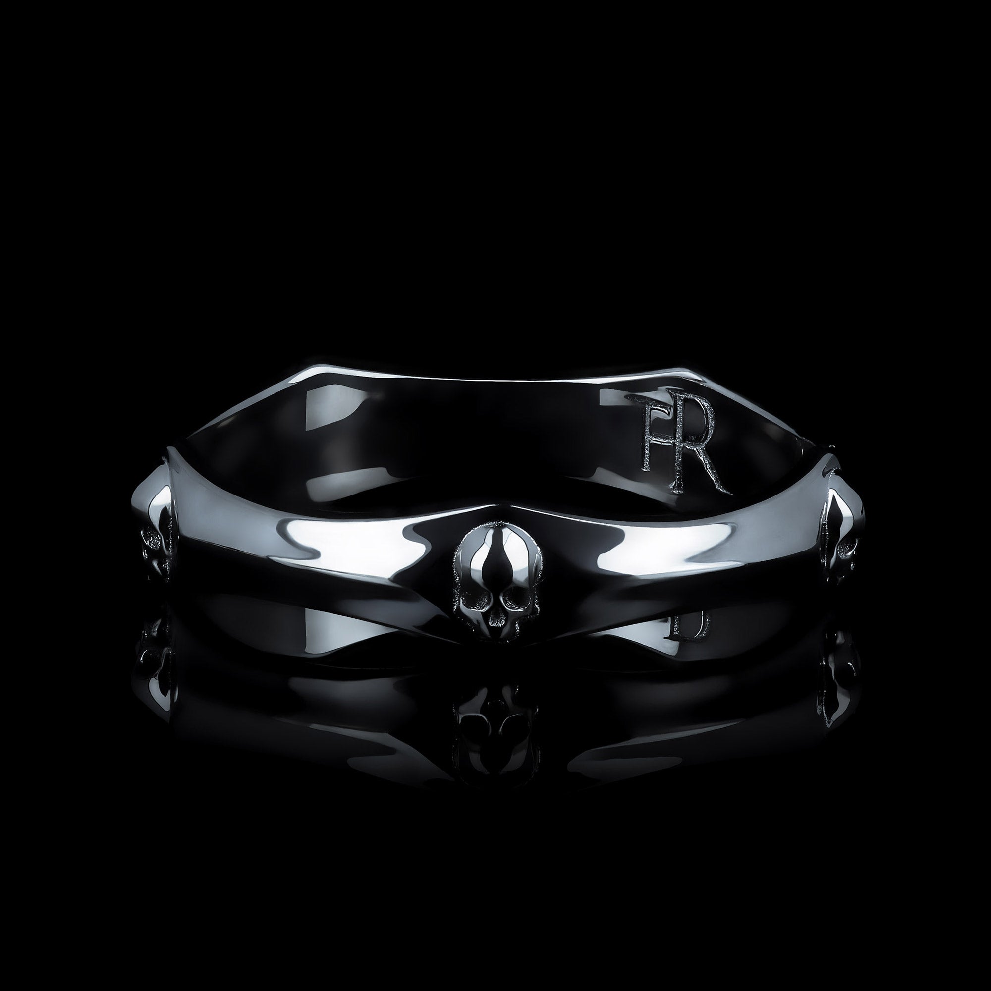 Royal Corsaire Black edition - Ruthenium plated silver ring