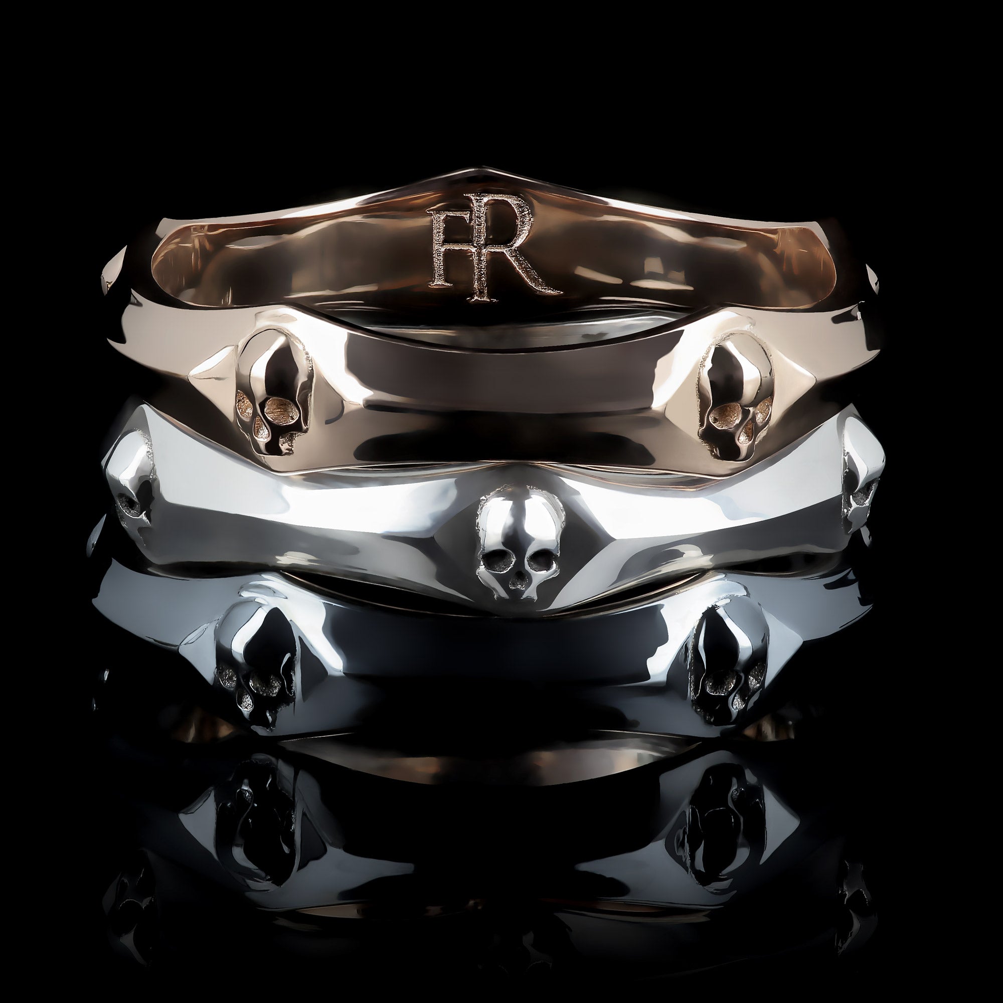 Royal Corsaire Black edition - Ruthenium plated silver ring