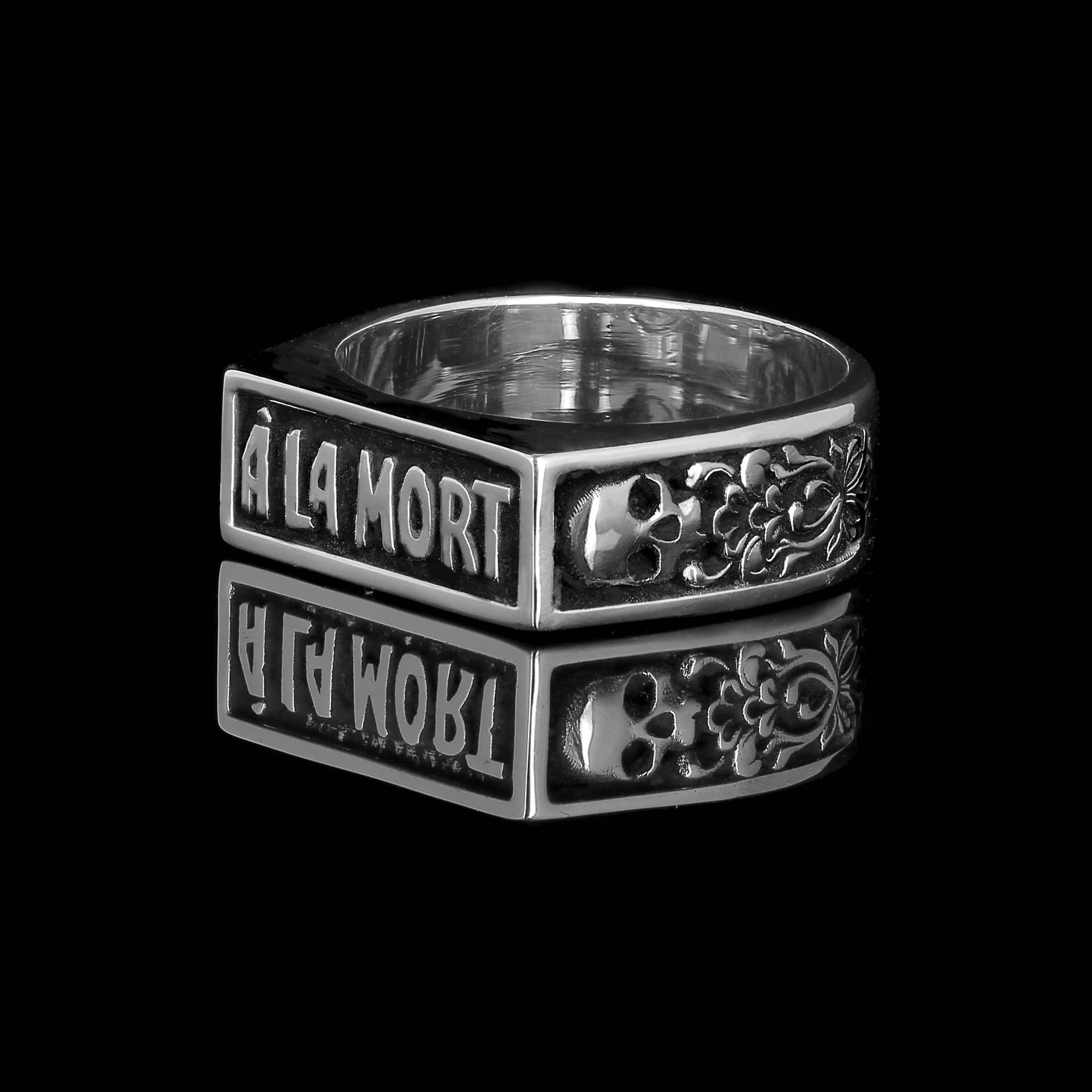 À la Mort - Bague en argent 925