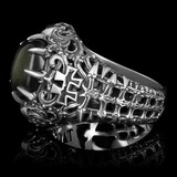 The Reliquary Obsidian | Official Hellfest© limited edition signet ring 2026