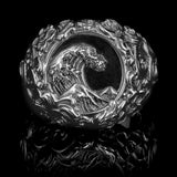 Hokusai | Siegelring aus 925er Sterlingsilber