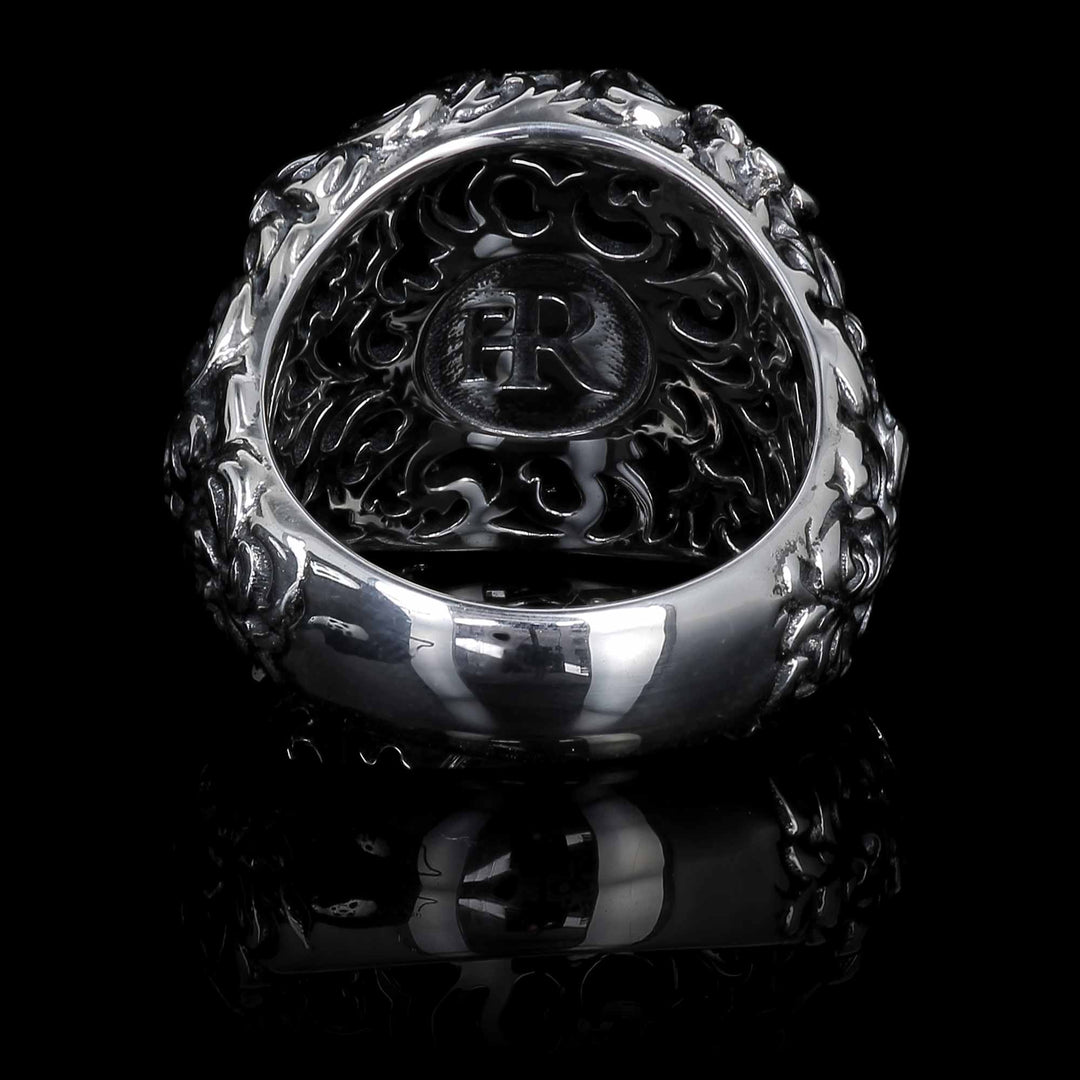 Hokusai - 925 Sterling Silver Signet Ring