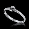 L'Immortelle - V2 - Sterling Silver band ring with skull