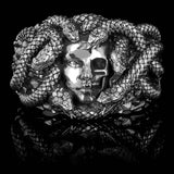 Medusa-Ring aus 925er Silber | Maison des Tanneurs X Flibustier