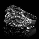 Medusa-Ring aus 925er Silber | Maison des Tanneurs X Flibustier