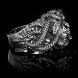 Medusa-Ring aus 925er Silber | Maison des Tanneurs X Flibustier