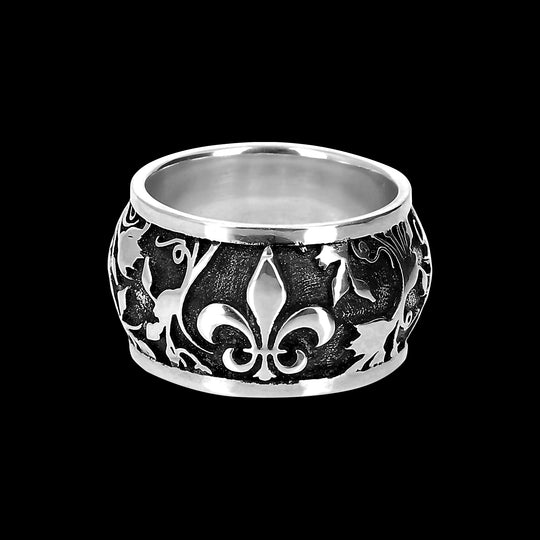 Royals - Sterling Silver Large Band Ring